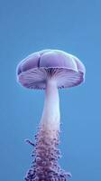 Mushroom photo wallpaper background. AI Generated,