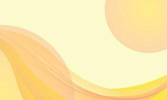 Abstract orange background with soft waves. Vector illustration for your design.