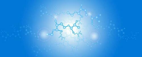 abstract liquid bubbles molecules antioxidant vector illustration