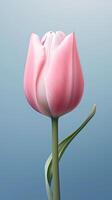 rosado tulipán tulipa flor fondo de pantalla antecedentes. ai generado foto