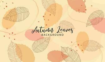 Abstract art autumn background vector