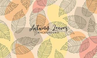 Abstract art autumn background vector