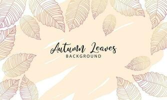 Abstract art autumn background vector