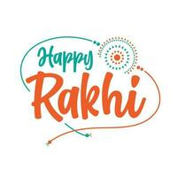 Happy Raksha Bandhan Sticker Greeting Design Illustration vector