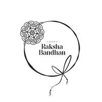 Happy Raksha Bandhan Greeting Design Illustration vector