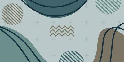 minimalistic pastel blue geometric background vector illustration