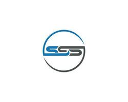 Initials Letter SSS Logo Icon Design Premium Vector Concept.
