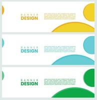 Abstract web banner design vector Set templates, horizontal header web banner. Modern abstract cover header background for website design, Social Media Cover advertising banner design