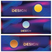 Abstract web banner design vector Set templates, horizontal header web banner. Modern abstract cover header background for website design, Social Media Cover advertising banner design