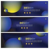 Abstract web banner design vector Set templates, horizontal header web banner. Modern abstract cover header background for website design, Social Media Cover advertising banner design