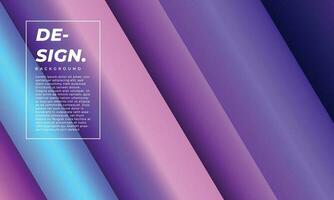 Blue and purple diagonal colour gradation background template copy space. Colour gradient layer backdrop design for poster, banner, landing page, magazine, or cover. vector