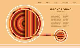 resumen circulo antecedentes modelo Copiar espacio. radial geométrico fondo diseño para aterrizaje página, póster, bandera, folleto, folleto, cubrir, o revista. vector