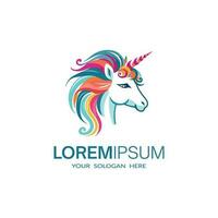 vector colourful  horse logo template