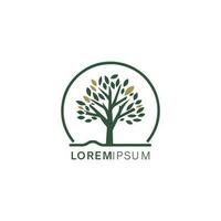 Vector tree shape logo template