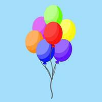 Colorful balloon in group vector