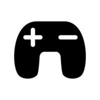 video game gamepad vector icon isolated on white background