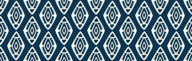 Ethnic abstract ikat art. Seamless pattern in tribal, folk embroidery, and Mexican style. Aztec geometric art ornament print. Design for carpet, wallpaper, clothing, wrapping, fabric, cover, textile. vector