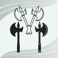 Axe, Axe Silhouette,Lumberjack Eps, Axe Eps, Axe Clipart, Cross Axe, Woodcutter Eps vector