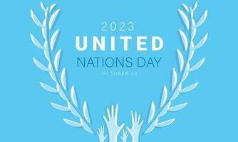 United nations day. background, banner, card, poster, template. Vector illustration.