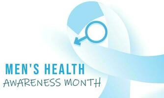 Men's health awareness month. background, banner, card, poster, template. Vector illustration.