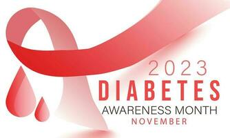 National Diabetes month. background, banner, card, poster, template. Vector illustration.