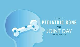 World Pediatric Bone and joint day. background, banner, card, poster, template. Vector illustration.