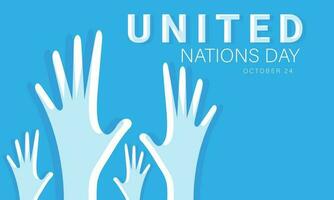 United nations day. background, banner, card, poster, template. Vector illustration.