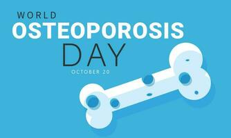 World Osteoporosis day. background, banner, card, poster, template. Vector illustration.