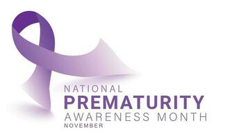 National prematurity awareness month. background, banner, card, poster, template. Vector illustration.