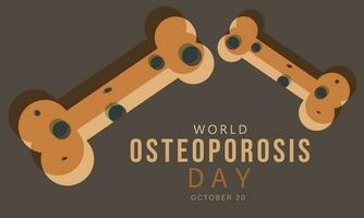 World Osteoporosis day. background, banner, card, poster, template. Vector illustration.