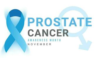 Prostate cancer awareness month. background, banner, card, poster, template. Vector illustration.