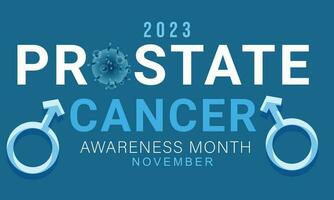 Prostate cancer awareness month. background, banner, card, poster, template. Vector illustration.