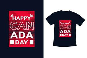 Canadá día tipografía camiseta diseño con moderno citas tipografía Canadá día camiseta diseño vector