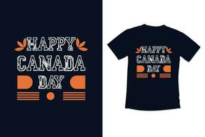 Canada day typography tshirt design with modern quotes typography canada day tshirt design vector