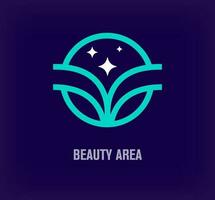 Creative beauty center logo. Unique color transitions. Unique healthcare concept logo template. vector