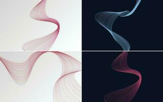 modern wave curve abstract presentation background Pack vector