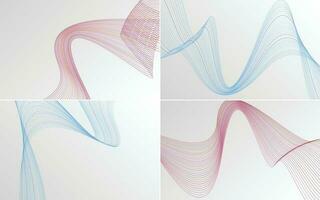 modern wave curve abstract presentation background Pack vector