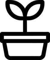 vector illustration of plant icon