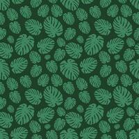 Luxury nature green background vector floral pattern.