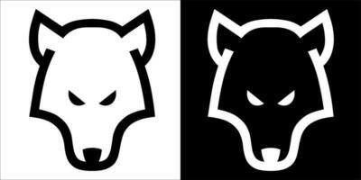 illustration, vector graphic of wolves icon