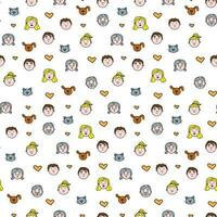 Color vector pattern consisting of all family members