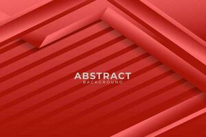 red abstract geometry vector background