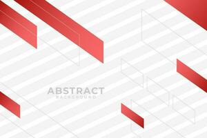 Red white professional geometric background design vector