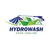 Hydrowash logo design template. Pressure washing elegent logo design. vector