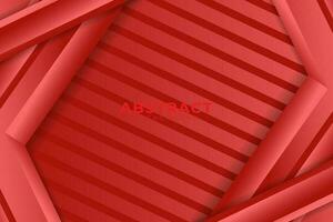 red abstract geometry vector background