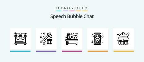 Chat Line 5 Icon Pack Including . messages. message. Creative Icons Design vector