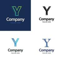 Letter Y Big Logo Pack Design Creative Modern logos design for your business vector