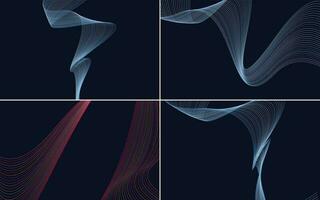 modern wave curve abstract presentation background Pack vector