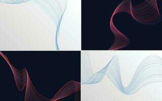 modern wave curve abstract presentation background Pack vector