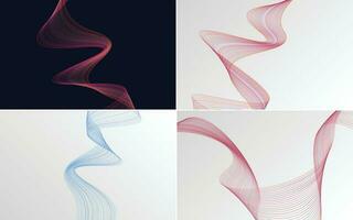 modern wave curve abstract presentation background Pack vector